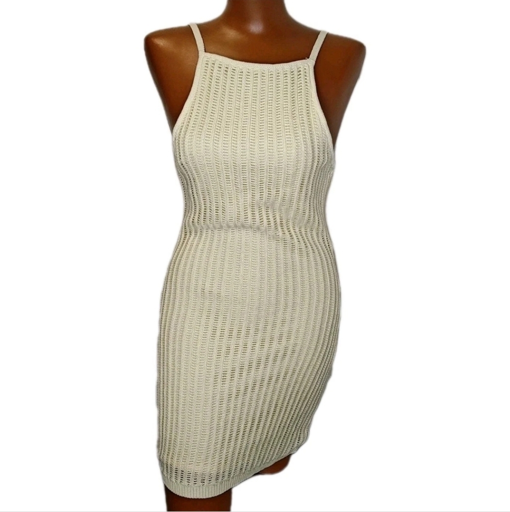 Atoir Revolve The Mimosa Dress Size 4 Sm Tapioca Crochet Knit Cruise Resort Nwt